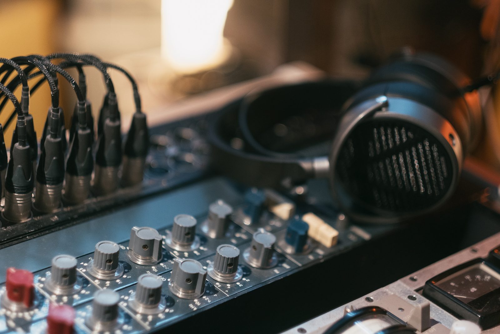 Headphones and patchbay detail
